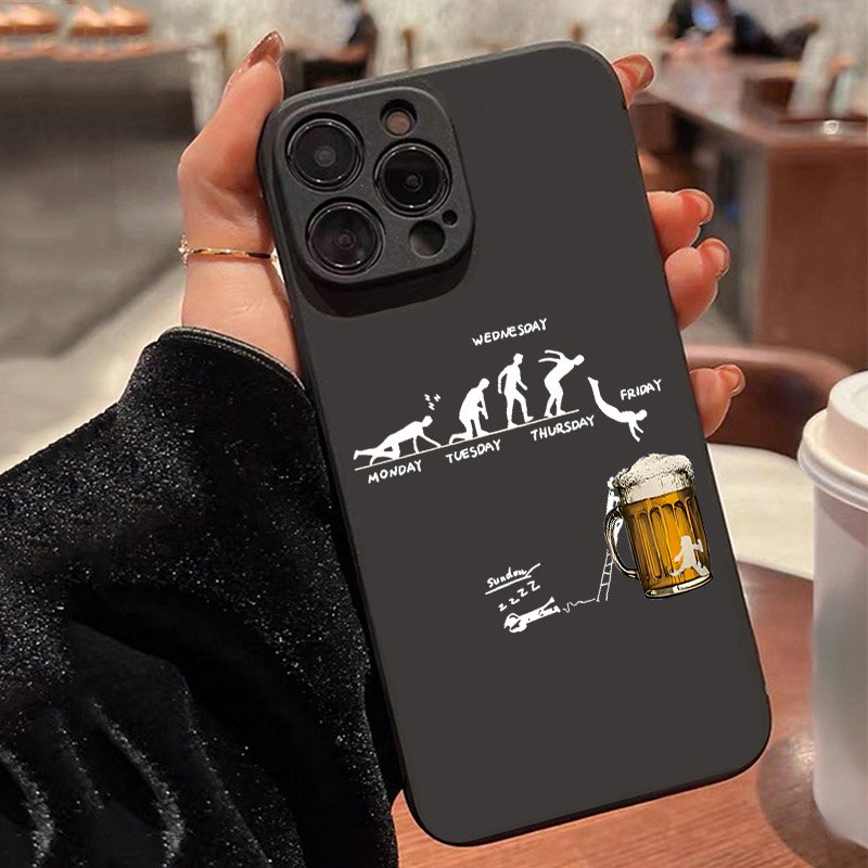 Phone Cases Galaxy A17 - الإبداعية البيرة موضوع الهاتف حقيبة لهاتف