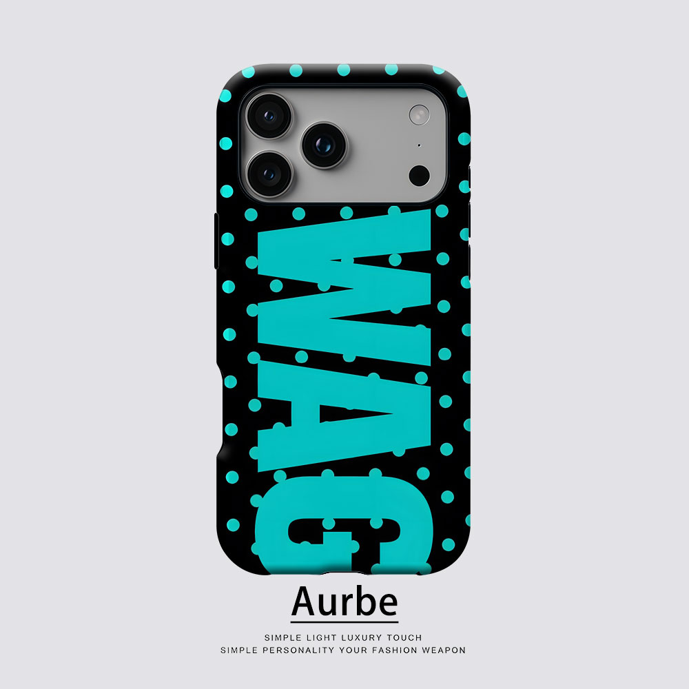 Phone Cases Typo - نيون دوتس تايبو لحافظة الهاتف المغناطيسية