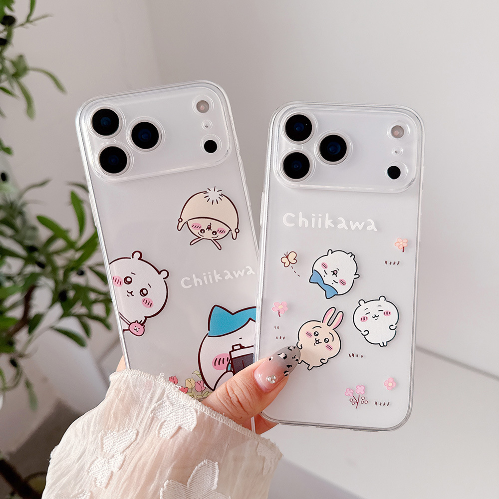 Cute Anime Case - غطاء هاتف شفاف بتصميم كرتوني ياباني
