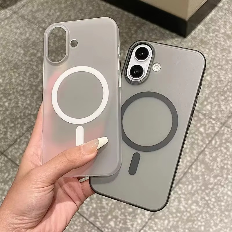 Phone Cases Quality - غطاء شفاف مطفي متوافق مع MagSafe