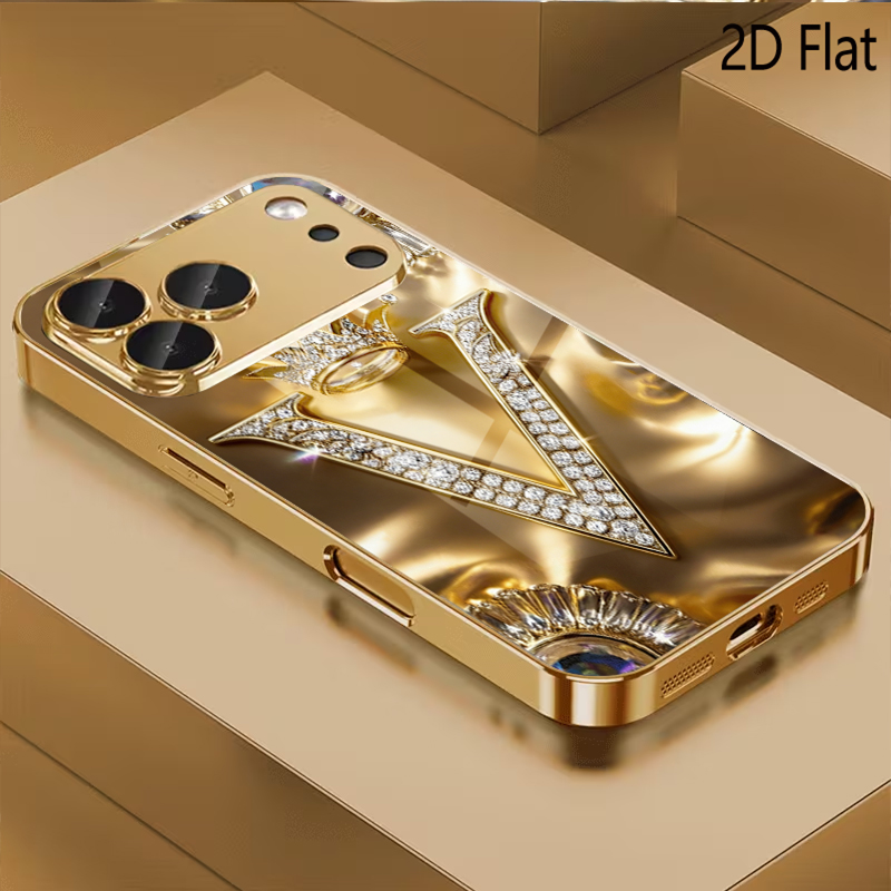 Phone Cases That Cover The Camera - غطاء هاتف بتصميم زجاج مقوى منقوش
