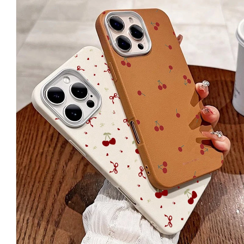 Cute Anime Case - غطاء هاتف لطيف بنمط الكرز الكرتوني