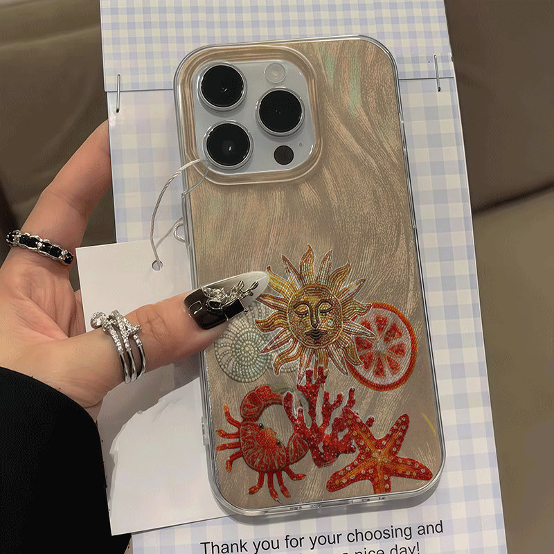 Phone Cases That Cover The Camera - جراب هاتف صلب بتصميم سرطان البحر