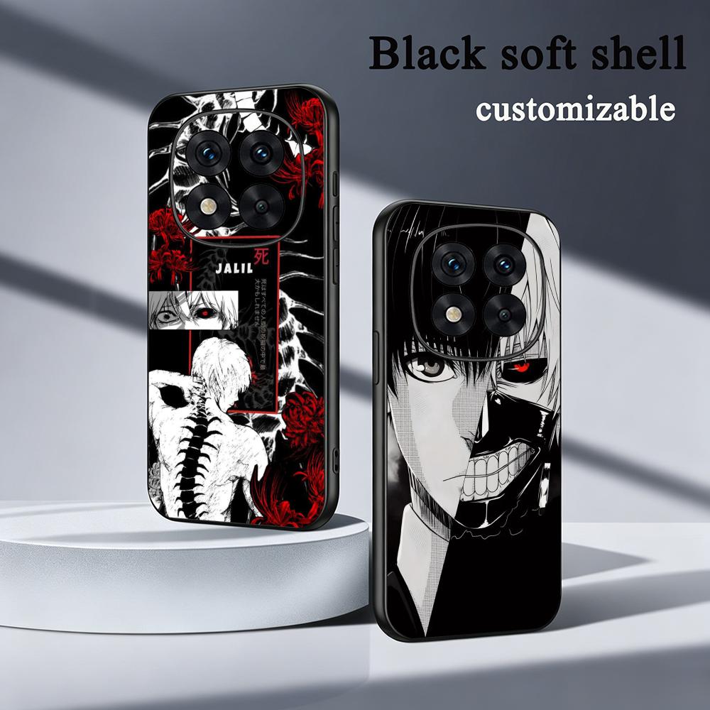 Phone Cases Black - غطاء هاتف ناعم أسود بتصميم كلاسيكي