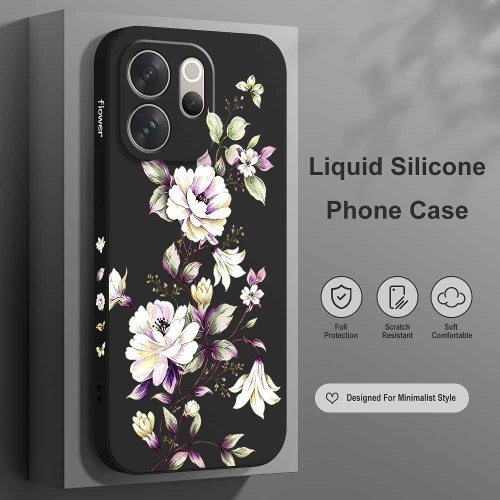 Phone Cases Vivo - جراب هاتف بتصميم نباتات متسلقة لهواتف