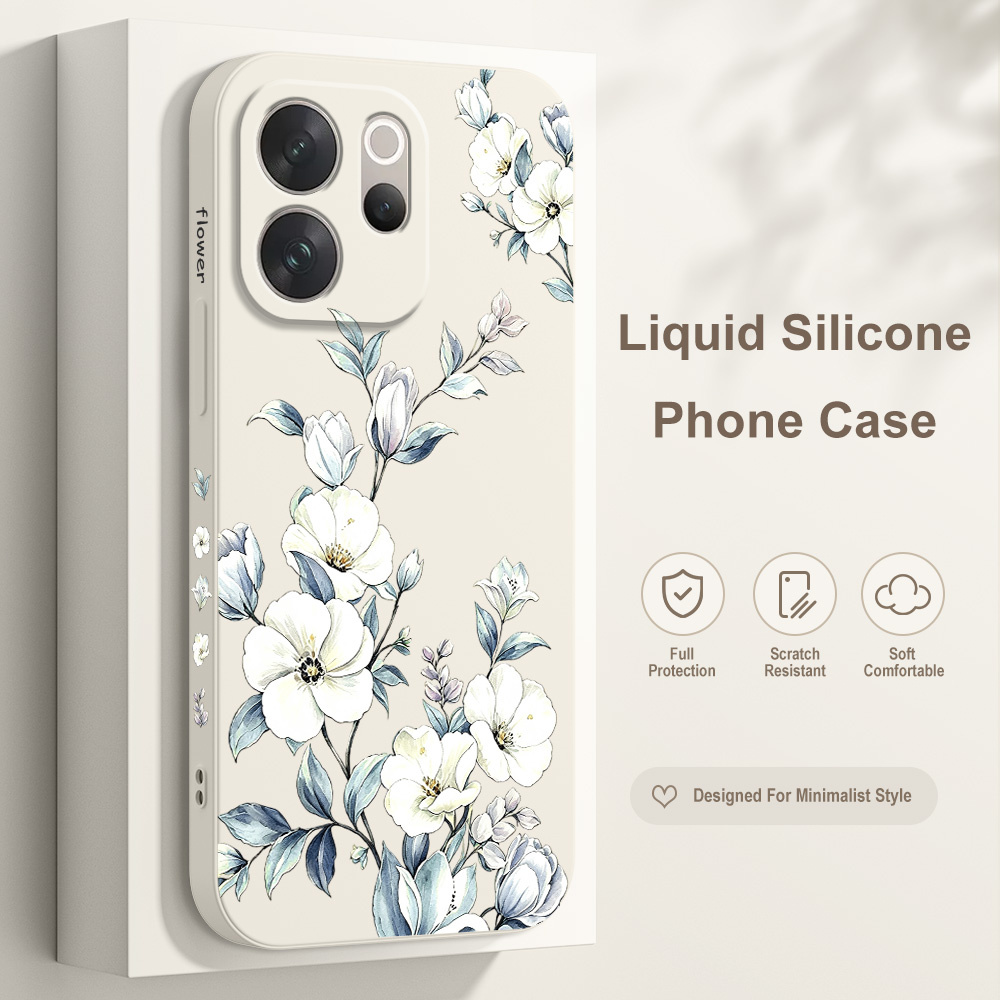 غطاء هاتف بتصميم زهور متعرجة ل - مراجعة Phone Cases Vivo وسعره