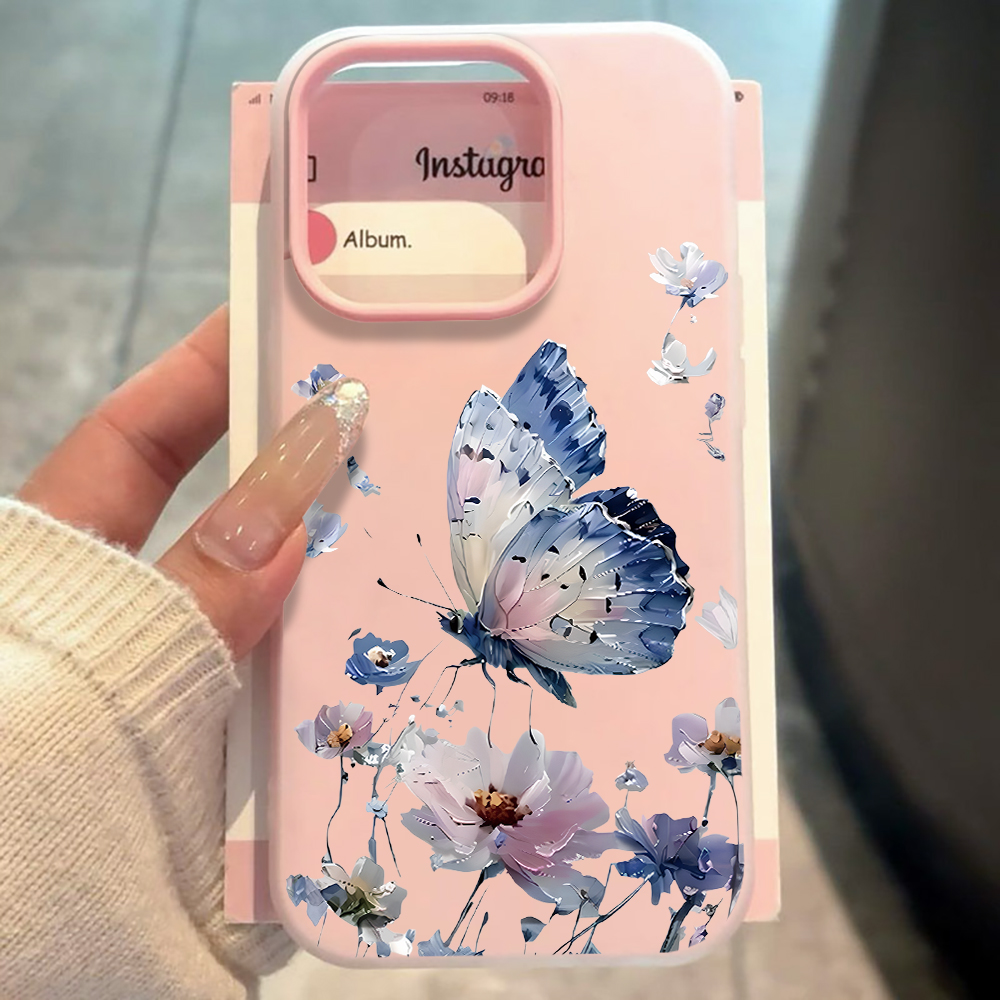 جراب هاتف بتصميم فراشة زهرية ب - مراجعة Phone Cases Galaxy A17 وسعره