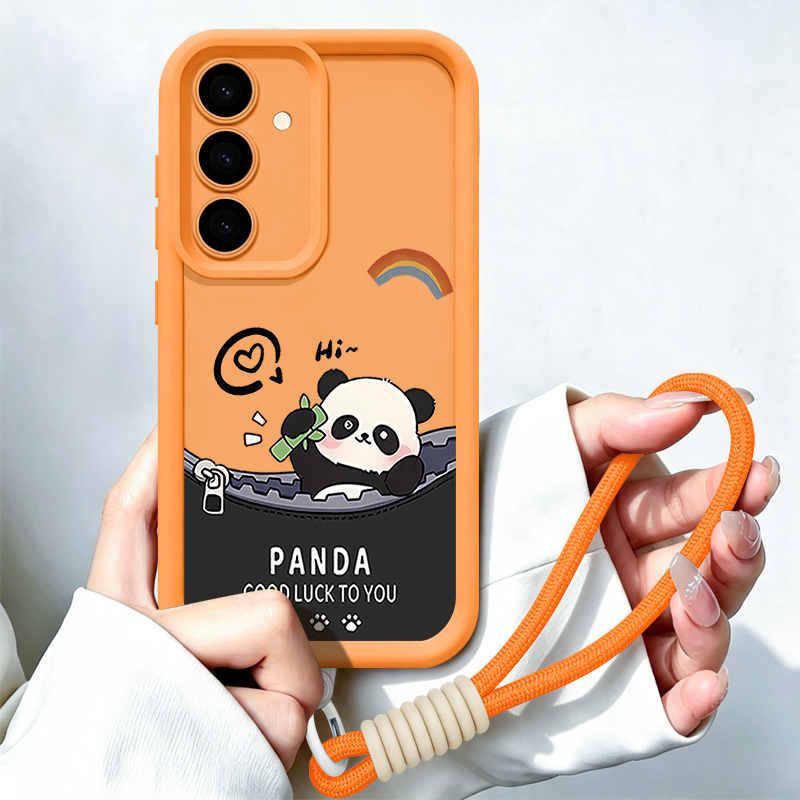 غطاء هاتف بحزام عنق بنمط البان - مراجعة Phone Cases Galaxy A17 وسعره