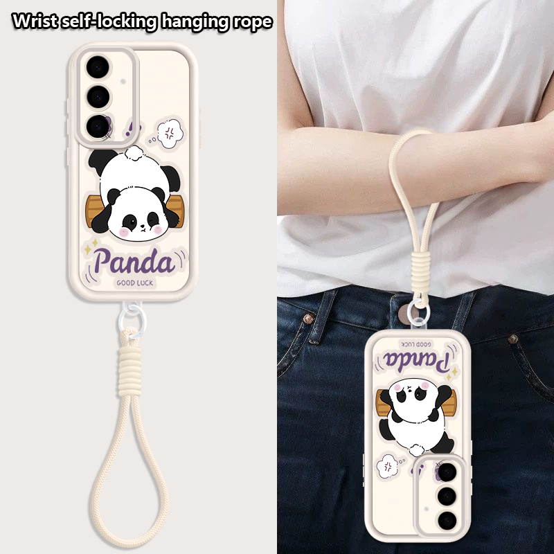 غطاء هاتف بحزام عنق بنمط البان - مراجعة Phone Cases Galaxy A17 وسعره