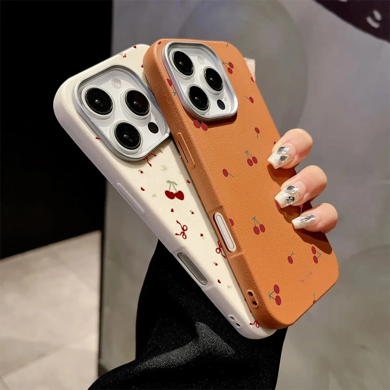 غطاء هاتف لطيف بنمط الكرز الكر - مراجعة Cute Anime Case وسعره