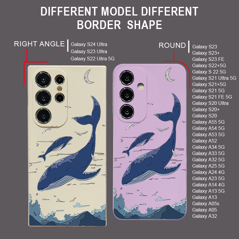 جراب هاتف حيتان لهواتف سامسونج - مراجعة Phone Cases Galaxy A17 وسعره