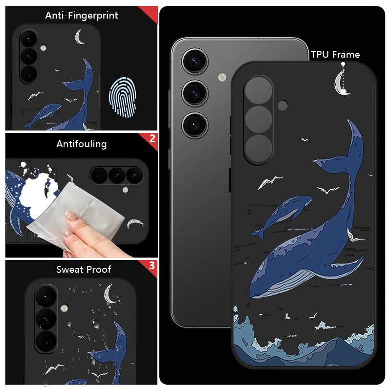 جراب هاتف حيتان لهواتف سامسونج - مراجعة Phone Cases Galaxy A17 وسعره