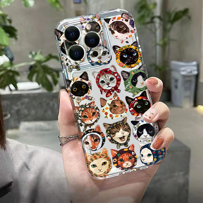 غطاء هاتف شفاف بتصميم قطة لطيف - مراجعة Phone Cases Galaxy A17 وسعره