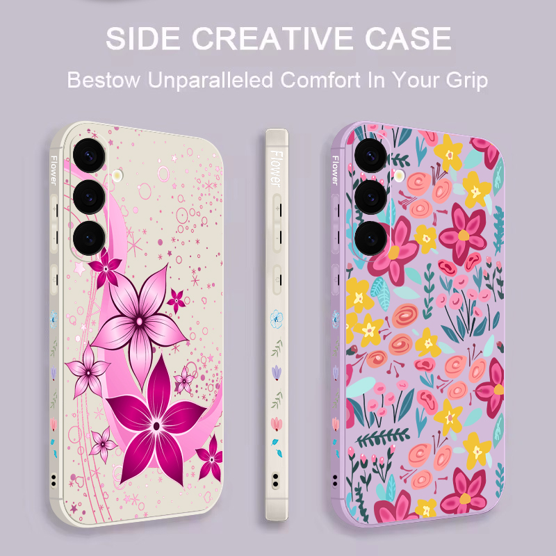 غطاء هاتف بنمط زهور ناعم لهوات - مراجعة Phone Cases Galaxy A17 وسعره