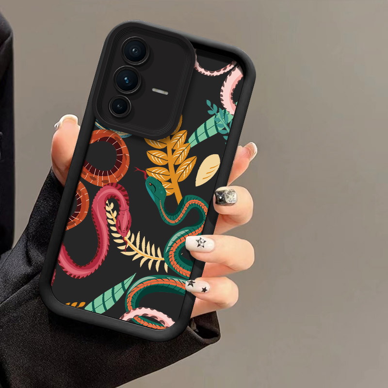 غطاء هاتف فاخر بنقشة جلد الثعب - مراجعة Phone Cases Vivo وسعره