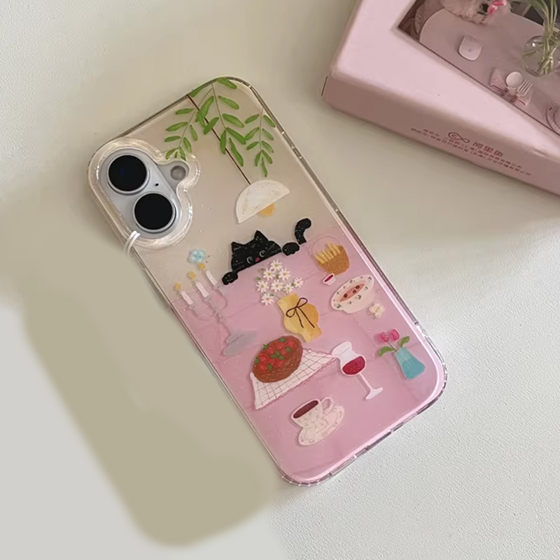 جراب هاتف بتصميم قطة سوداء صغي - مراجعة Cute Anime Case وسعره